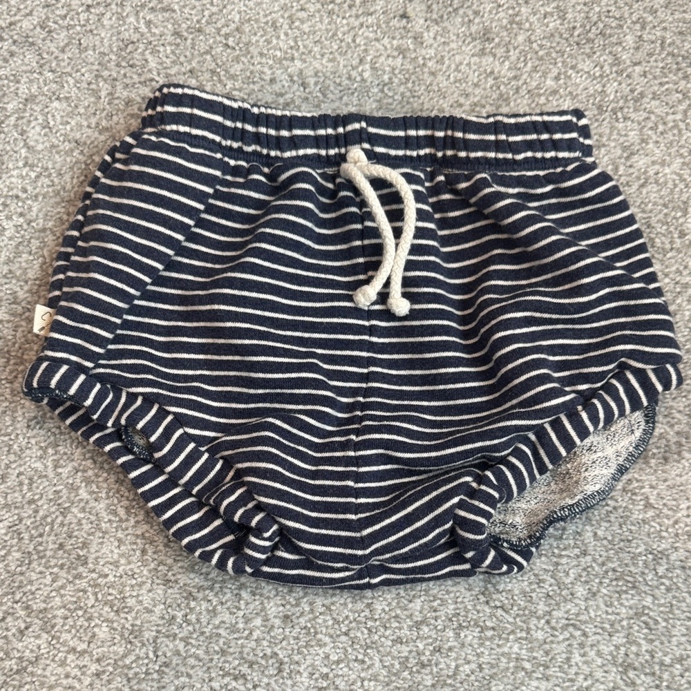 Childhood Striped Navy Kids Shorts
